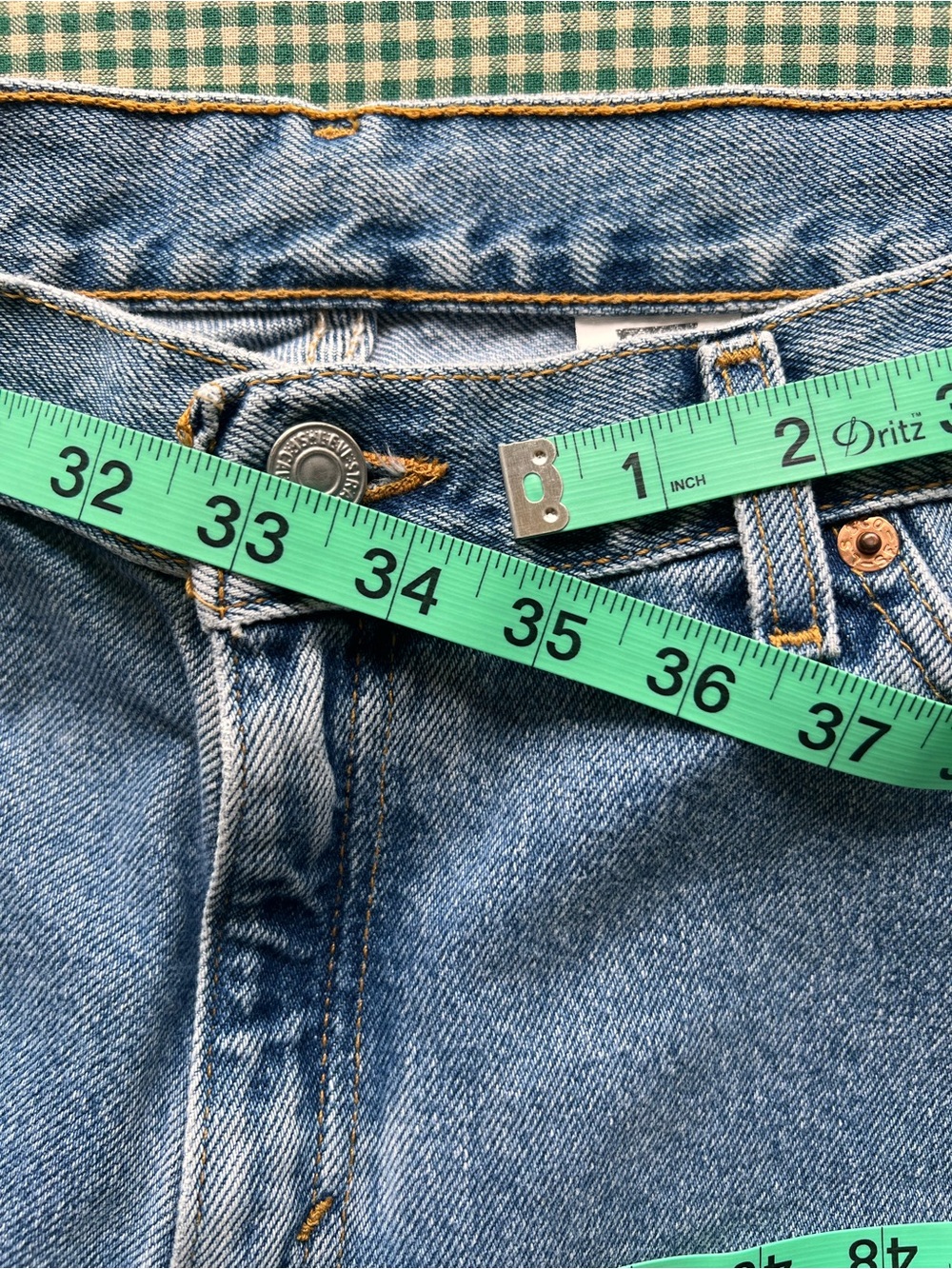 Levi's 517s Light Blue Bootcut Jeans - Picture 6 of 8